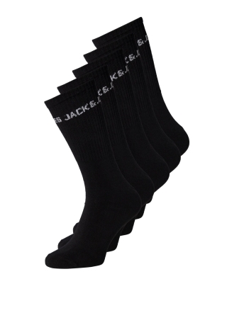 Jack & Jones Junior Accessoire JACBASIC LOGO TENNISSOCK 5 PACK NOO 12219499 Black