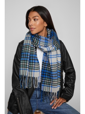 Vila Accessoire VIDEBBIE SCARF 14087819 Lapis Blue/BLACK+LI