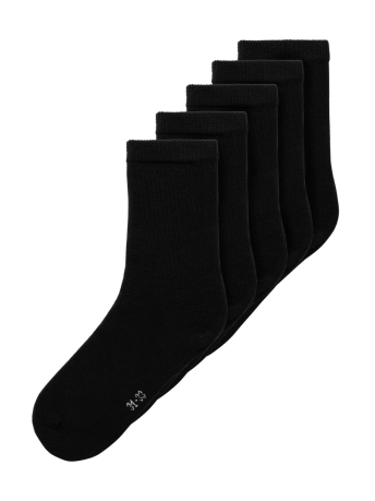 Name It Accessoire NKNSOCK 5P SOLID NOOS 13222123 BLACK Black