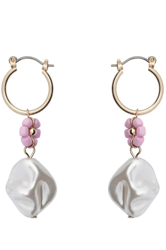 PCMYLIS M EARRINGS 17146809 Gold Colour/Pink