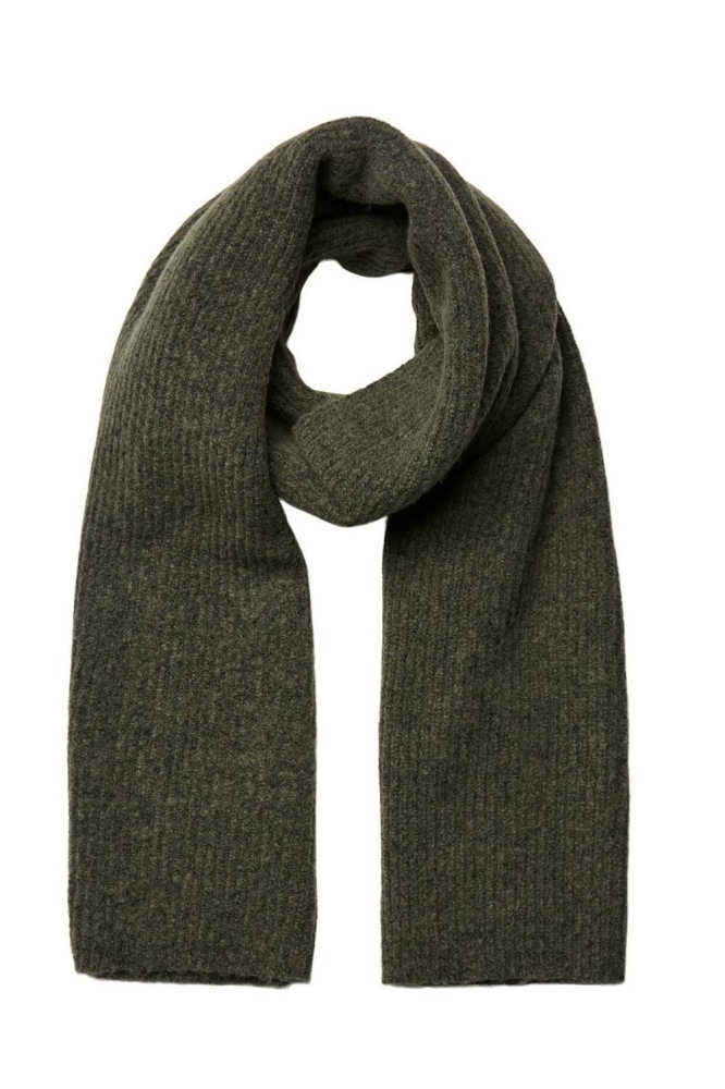 PCNOELLA SCARF NOOS BC 17141132 DEEP LICHEN GREEN