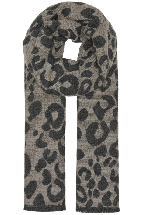 Only taupe dames sjaal | Vooraanzicht