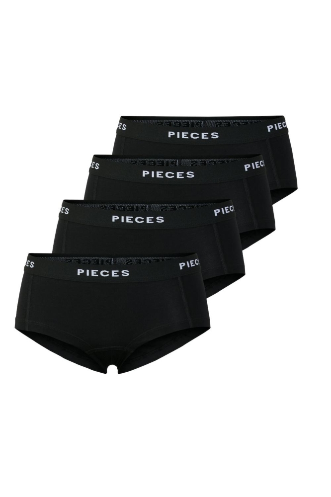 PCLOGO LADY 4 PACK SOLID NOOS BC 17106857 Black