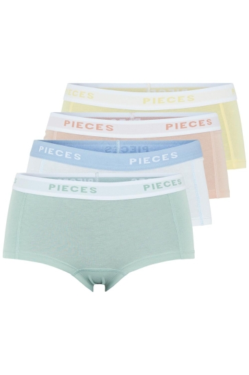 Pieces Ondergoed PCLOGO LADY 4 PACK SOLID NOOS BC 17106857 Jadeite 4 PACK W JADE GHAZ MISR BWHI