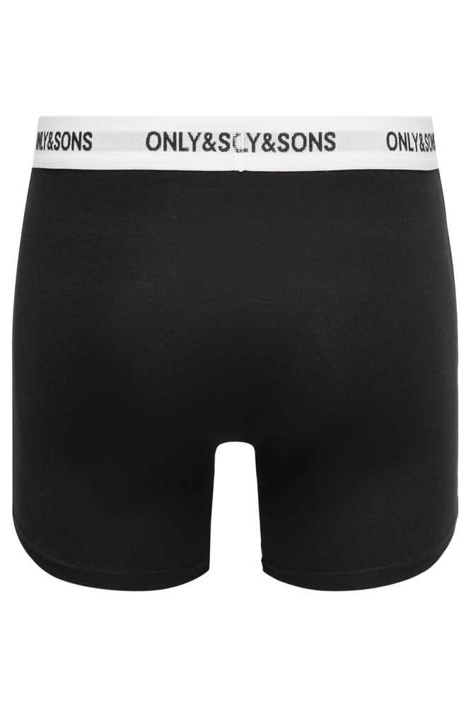 Only & Sons zwarte heren ondergoed | Achteraanzicht