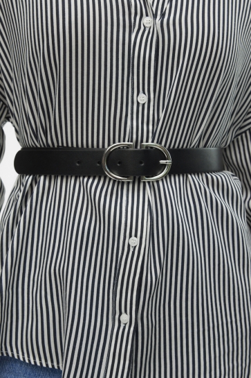 Vero Moda Accessoire VMSARA COATED BELT NOOS 10312669 Black/SILVER