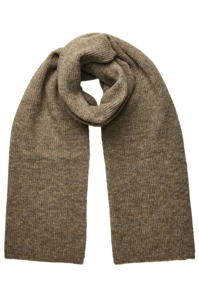 Pieces camel dames sjaal | Vooraanzicht