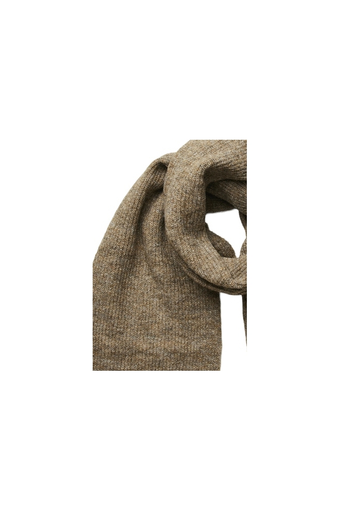 Pieces camel dames sjaal | Close up