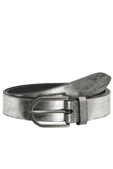 Only Accessoire ONLVIGGA SHINY LEATHER JEANS BELT A 15312109 SILVER/ANTIQUE