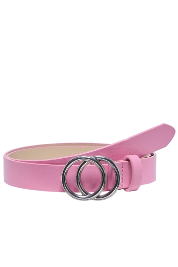 Only Accessoire ONLRASMI FAUX LEATHER JEANS BELT NO 15185213 Fuchsia Pink/SHINY SILVER