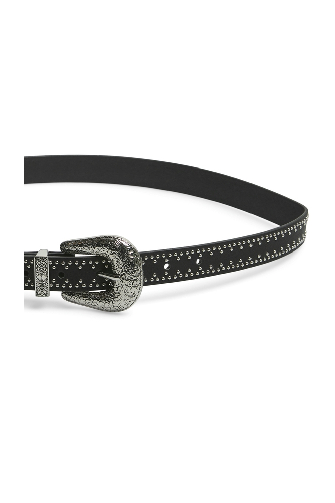 Pieces zwarte dames riem | Close up