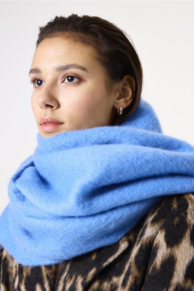 Garcia blauwe dames sjaal | Kleurstaal