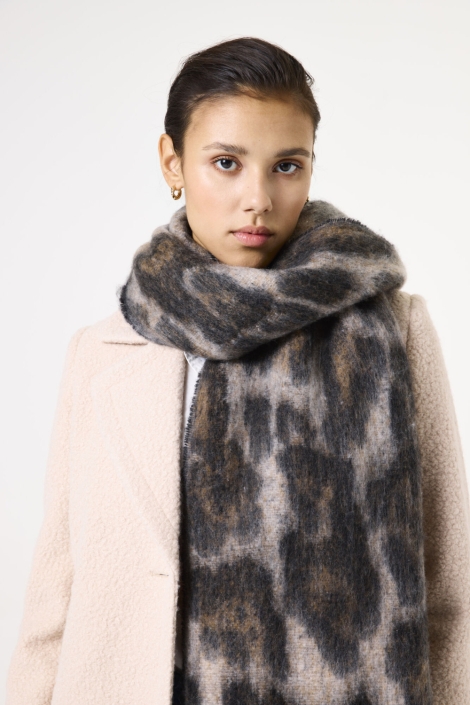 Garcia bruine dames sjaal | Close up