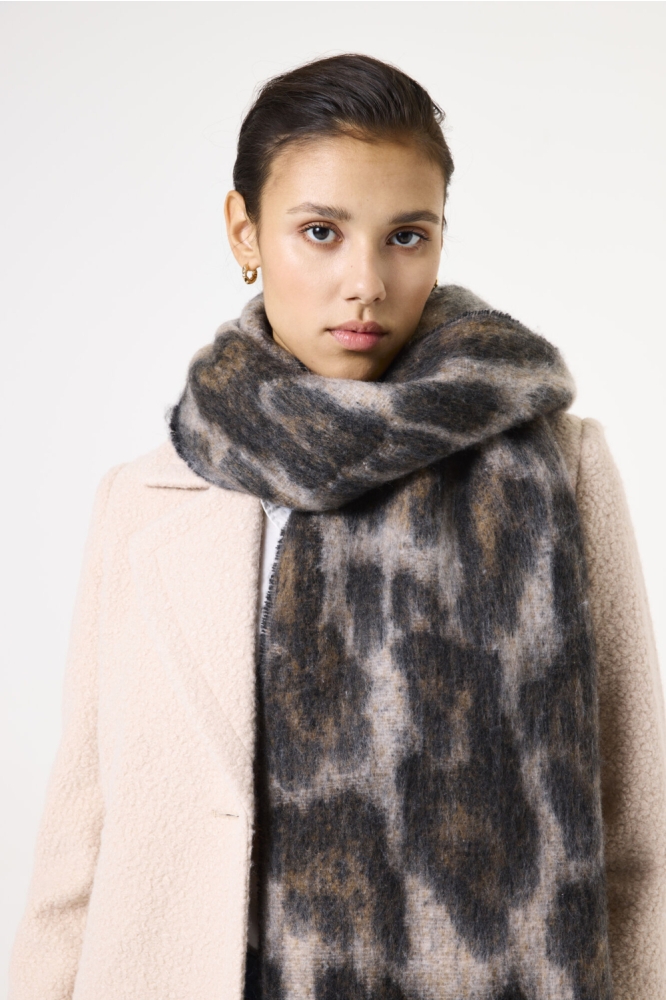 Garcia bruine dames sjaal | Close up