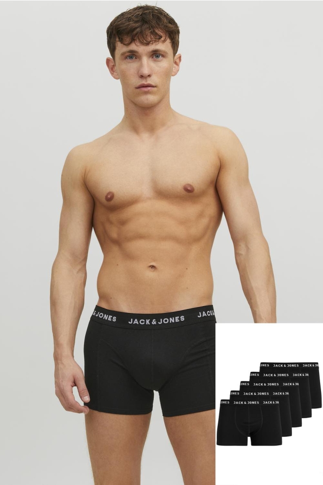 JACHUEY TRUNKS 5 PACK NOOS 12142342 BLACK