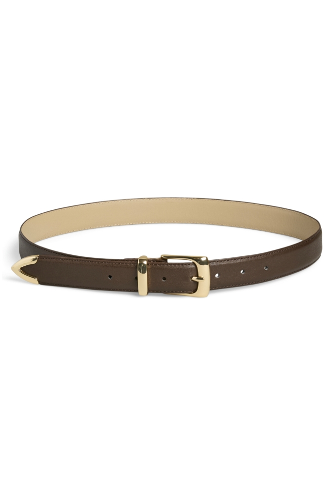 Pieces bruine dames riem | Vooraanzicht