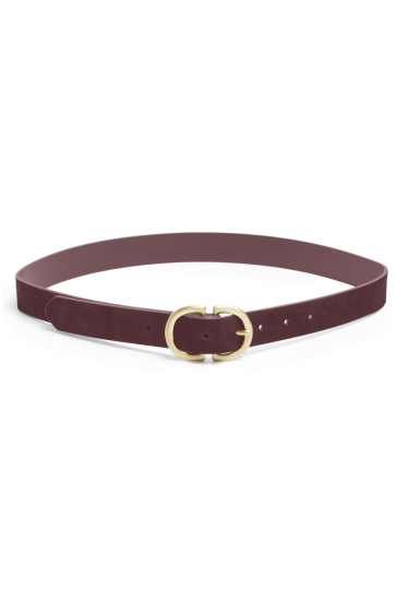 Pieces Accessoire PCJUVA SUEDE JEANS BELT NOOS 17102275 Tawny Port/W. BRUSHED