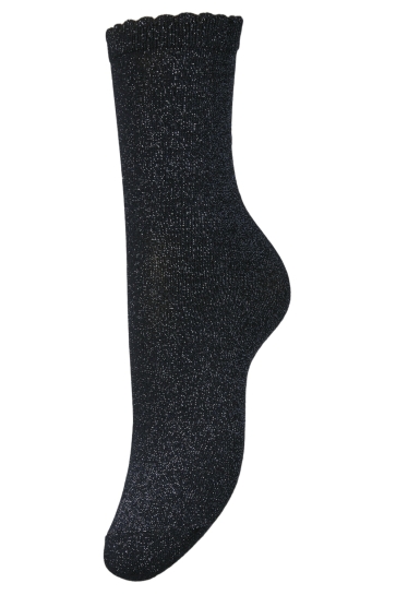 Pieces Accessoire PCSEBBY GLITTER LONG SOCKS NOOS BC 17078534 Sky Captain/TONED LUREX