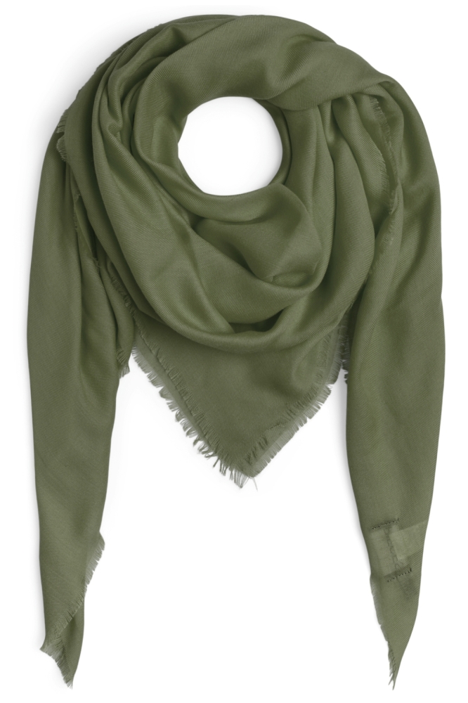 Pieces groene dames sjaal | Vooraanzicht