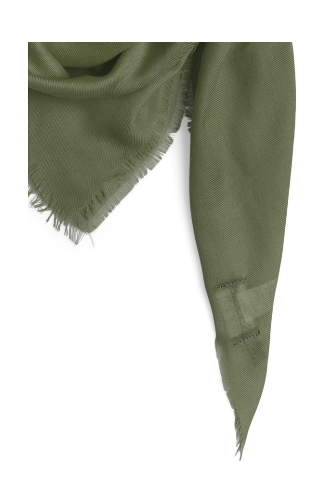 Pieces groene dames sjaal | Close up