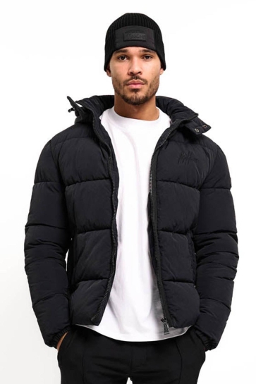 Malelions NYLON BEANIE MA AW25 05 BLACK