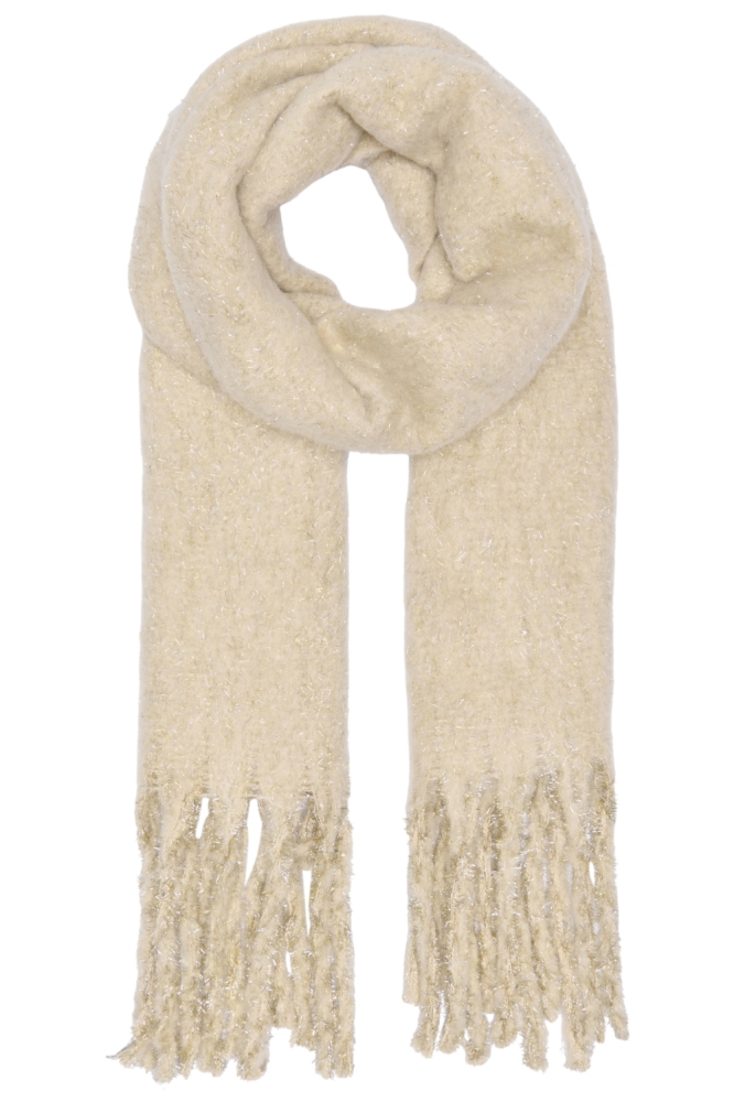 Only beige dames sjaal | Vooraanzicht
