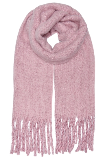 Only ONLZANA GLITTER SOFT SCARF ACC CC 15349860 CHALK PINK/DTM GLITTER