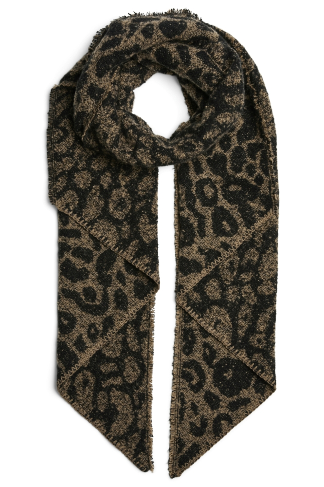 Pieces bruine dames sjaal | Vooraanzicht