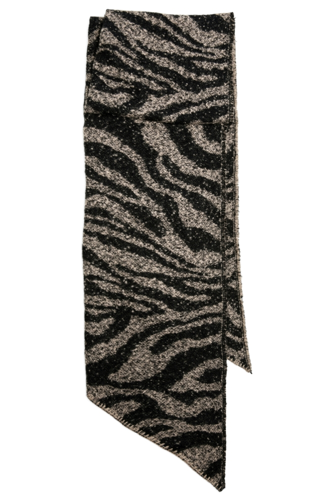 Pieces bruine dames sjaal | Close up