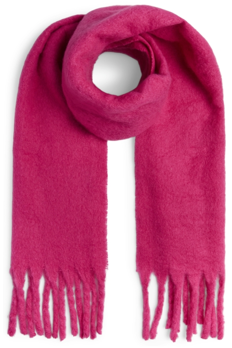 Pieces roze dames sjaal | Vooraanzicht