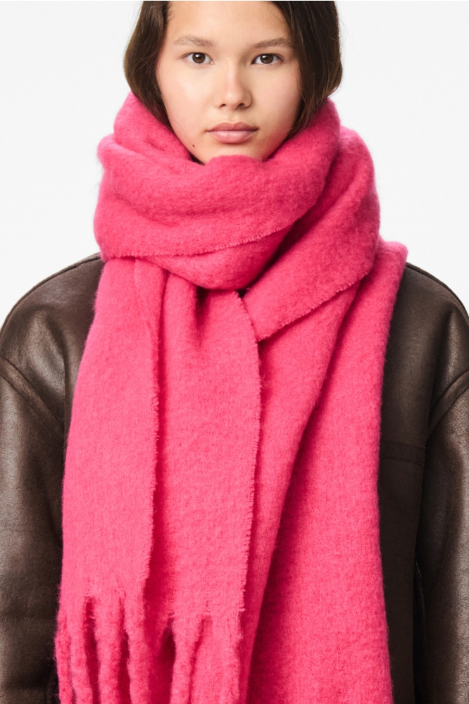 Pieces roze dames sjaal | Vooraanzicht