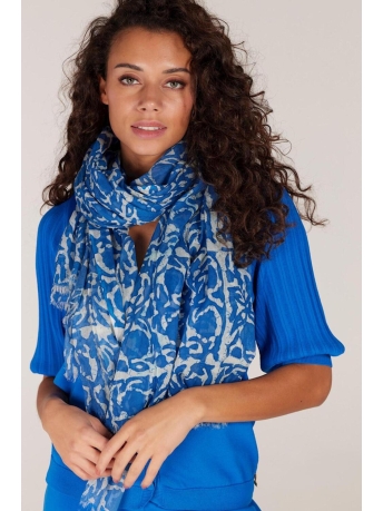 Juffrouw Jansen Accessoire AMSTERDAM S23 SCARF 775 BRIGHT BLUE