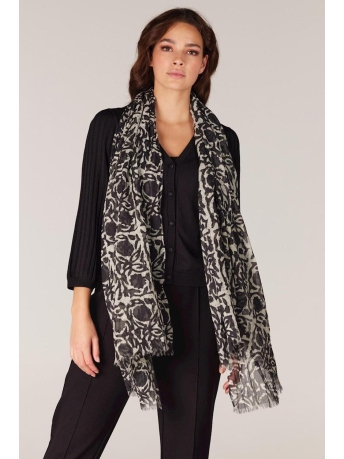 Juffrouw Jansen Accessoire AMSTERDAM S23 SCARF 999 BLACK