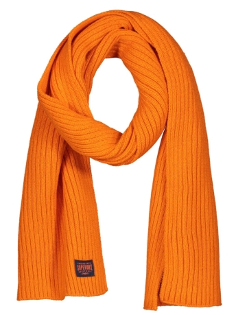 Superdry Accessoire WORKWEAR KNITTED SCARF W9310070A SIK JAFFA ORANGE