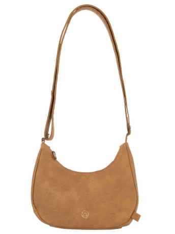 Zusss Accessoire SCHOUDERTASJE HALVE MAAN 0203 011 1507 COGNAC