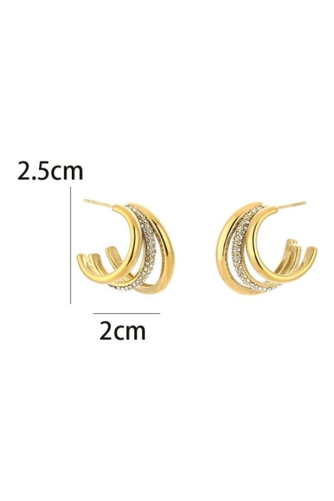 Touch gouden dames accessoire | Zijaanzicht