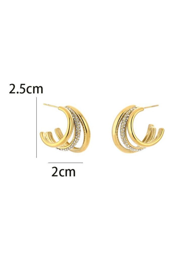 Touch gouden dames accessoire | Zijaanzicht