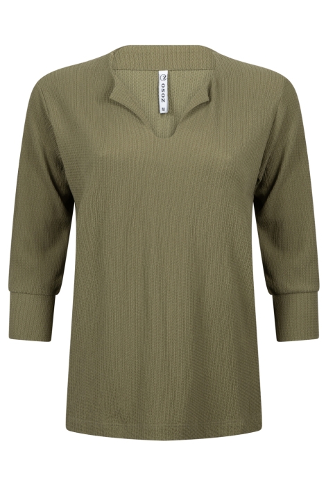 Zoso groene dames blouse | Vooraanzicht