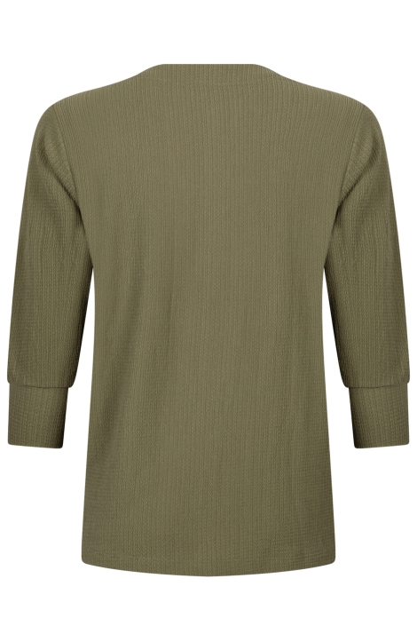 Zoso groene dames blouse | Achteraanzicht
