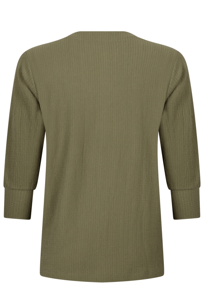 Zoso groene dames blouse | Achteraanzicht