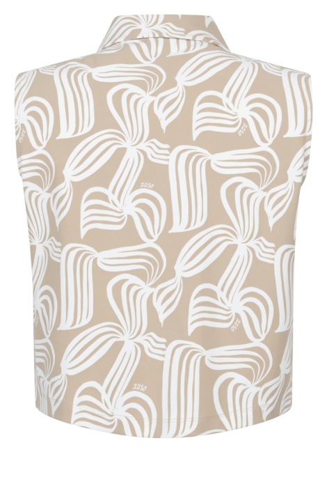 Zoso beige dames blouse | Achteraanzicht