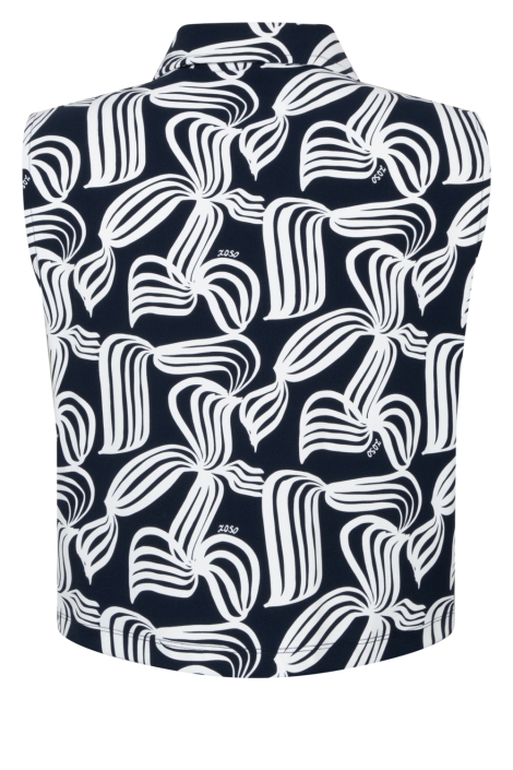 Zoso blauwe dames blouse | Achteraanzicht
