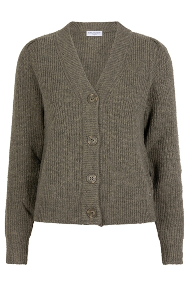 Lofty Manner groene dames vest | Vooraanzicht