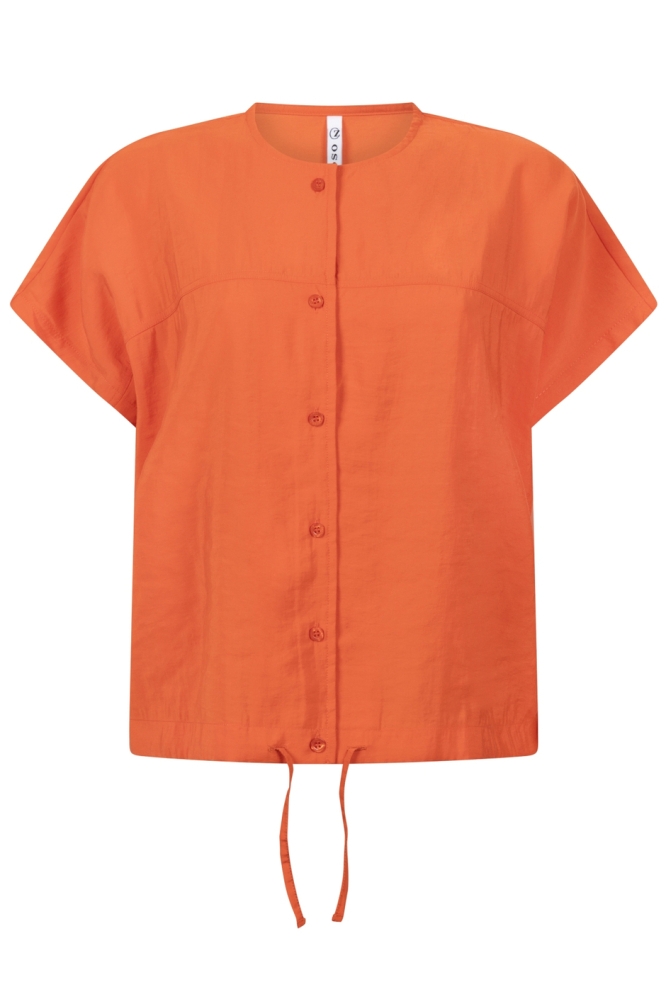 Zoso oranje dames blouse | Vooraanzicht