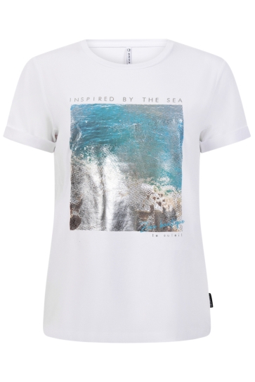 Zoso T-shirt NANDA 253 0016 0015 White/Blue