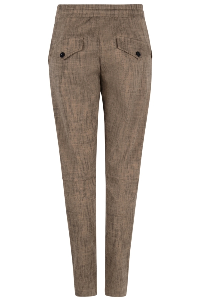 Zoso camel dames broek | Achteraanzicht