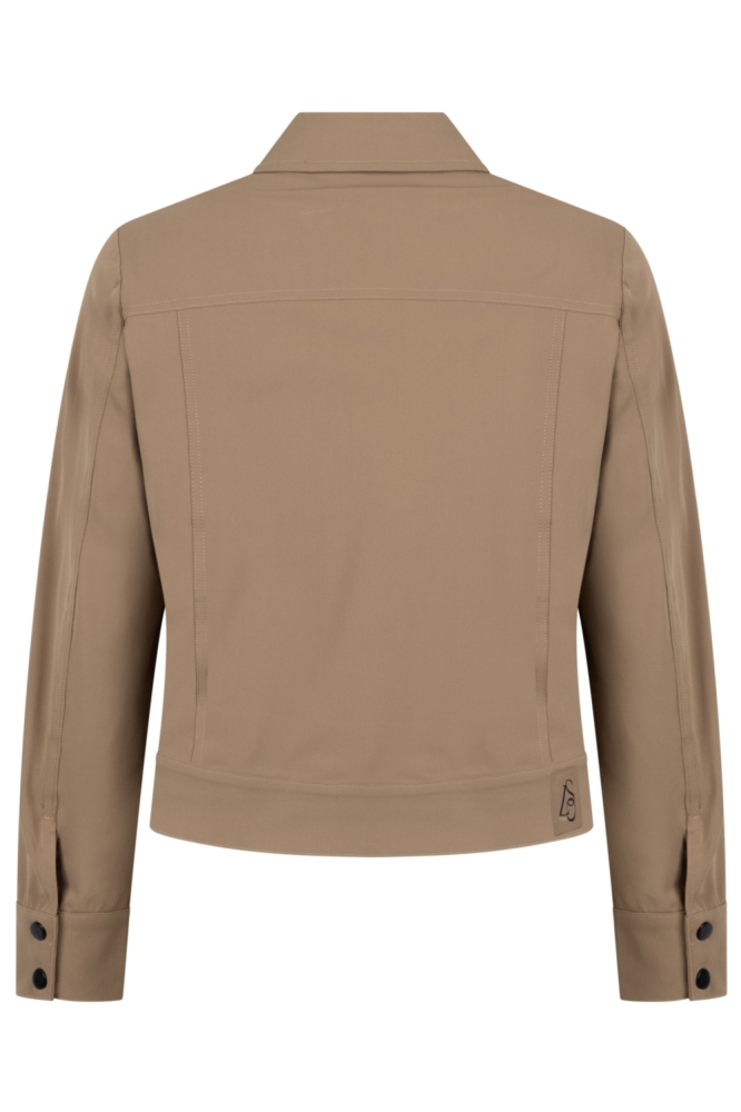 Zoso camel dames blouse | Achteraanzicht