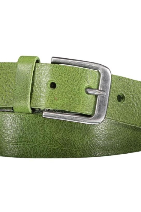 Red Temple groene heren riem | Close up