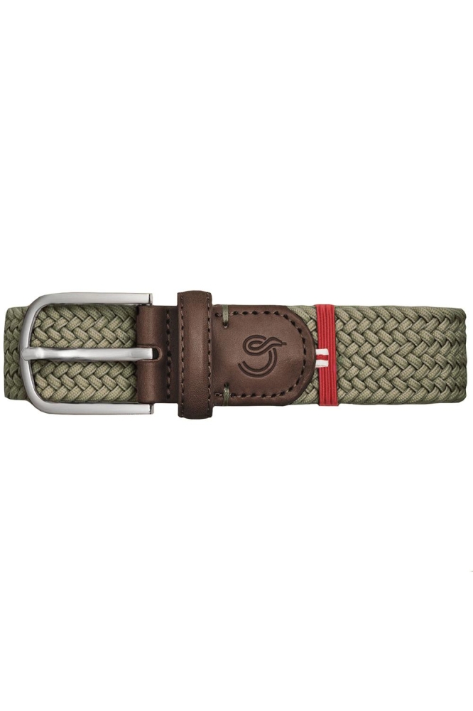 La Boucle groene heren riem | Bovenaanzicht