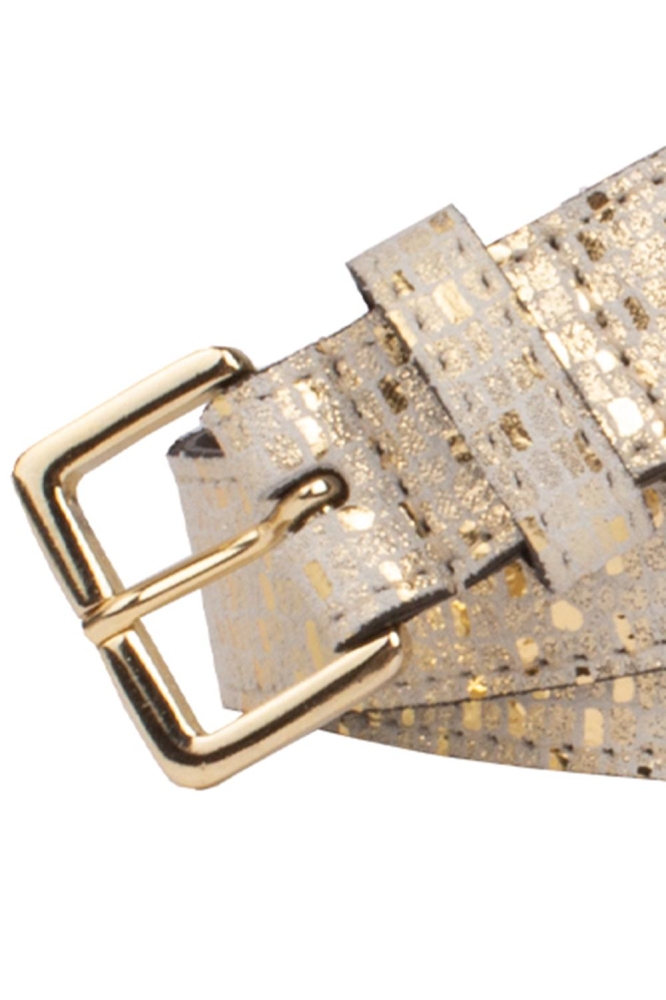 Presly & Sun gouden dames riem | Achteraanzicht